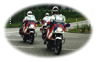 Motoragenten op jacht naar snelheidsovertreders.