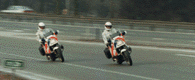 Motoragenten op jacht naar snelheidsovertreders.
